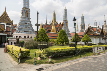 Royal Thai Temple in Grand Palace, Bangkok, Thailand