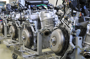 Fototapeta premium 自動車のエンジン