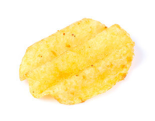 potato chips isolated on white background