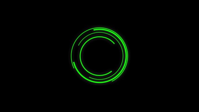 Buffering Icon, Rotierende Kreise