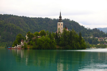 Fototapeta na wymiar Bled lake,Slovenia