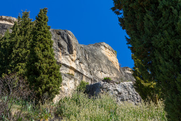 mountains and valleys of the Cuenca region, Spain
