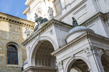Obraz premium Bergamo, close up on chuch, Italy