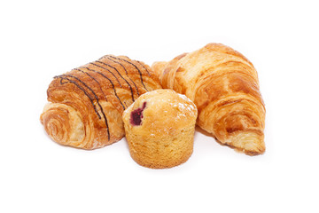 Bakery set isolated on white