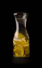 Cold drink with lemons
