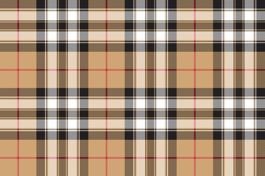 Pride of scotland gold tartan fabric texture seamless pattern