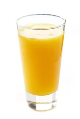 Fototapete Saft Glass of orange juice