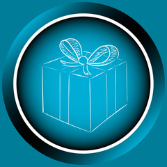 Icon with white gift