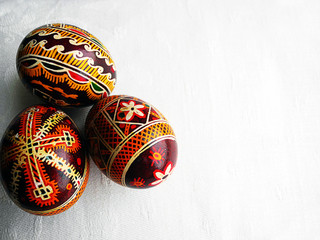 Painted Easter eggs.