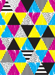 Seamless geometric doodle pattern.