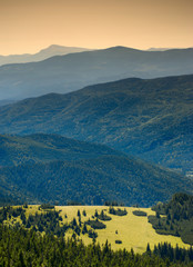 Carpathian mountain valley
