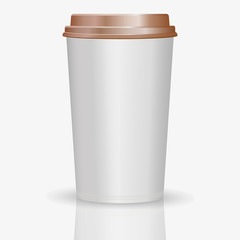 Coffee to go paper cup vector illustration