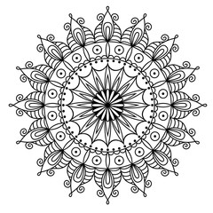 Vector beautiful ethnic mandala. Design element for art.