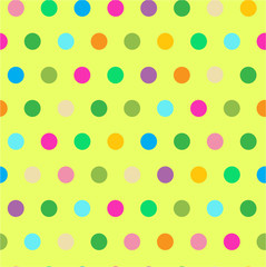 colorful peas seamless vector pattern