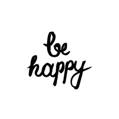 Fototapeta premium Card Be Happy