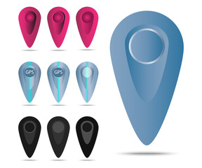 set of markers to map