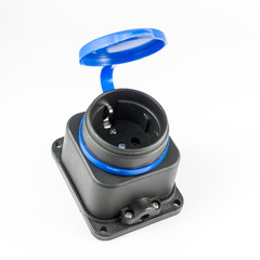 Electric plastic wall socket