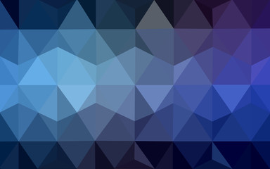 Multicolor dark pink, blue polygonal design pattern, which consist of triangles and gradient in origami style.