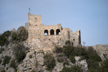Fototapeta na wymiar Medieval castle Quaglietta, Italy