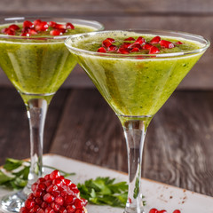 Healthy drink, vegetable smoothie