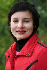 Smile of the woman
