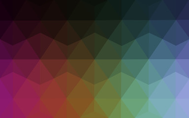 Obraz premium Multicolor dark polygonal design pattern, which consist of triangles and gradient in origami style.
