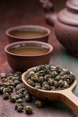 different types of green tea  (dark)