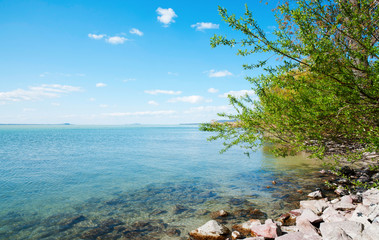 Fototapeta na wymiar Landscape of Lake Balaton, Hungary