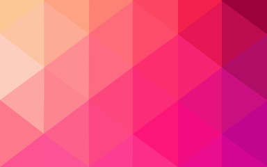 Fototapeta premium Multicolor pink, yellow polygonal design pattern, which consist of triangles and gradient in origami style.