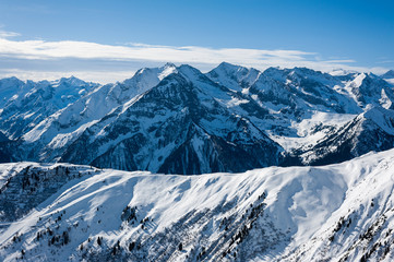Fototapeta premium General view of the ski area Mayrhofen - Zillertal, Austria