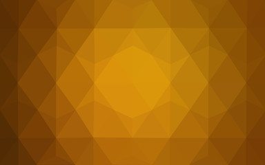 Dark orange polygonal design pattern, which consist of triangles and gradient in origami style.