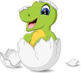 illustration of Cute dinosaur cartoon