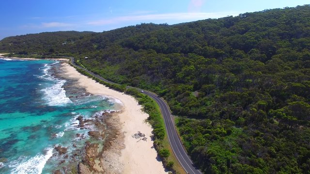 Aerial view of Great Ocean Road, Victoria