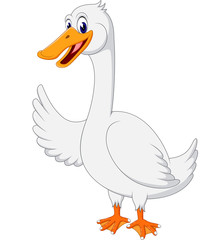 illustration of Cute duck cartoon