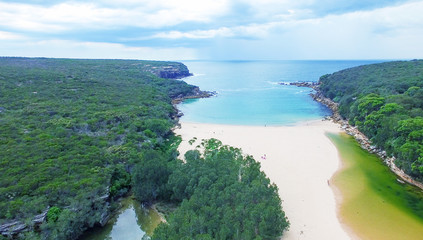 Royal National Park aerial view, NSW, Australia