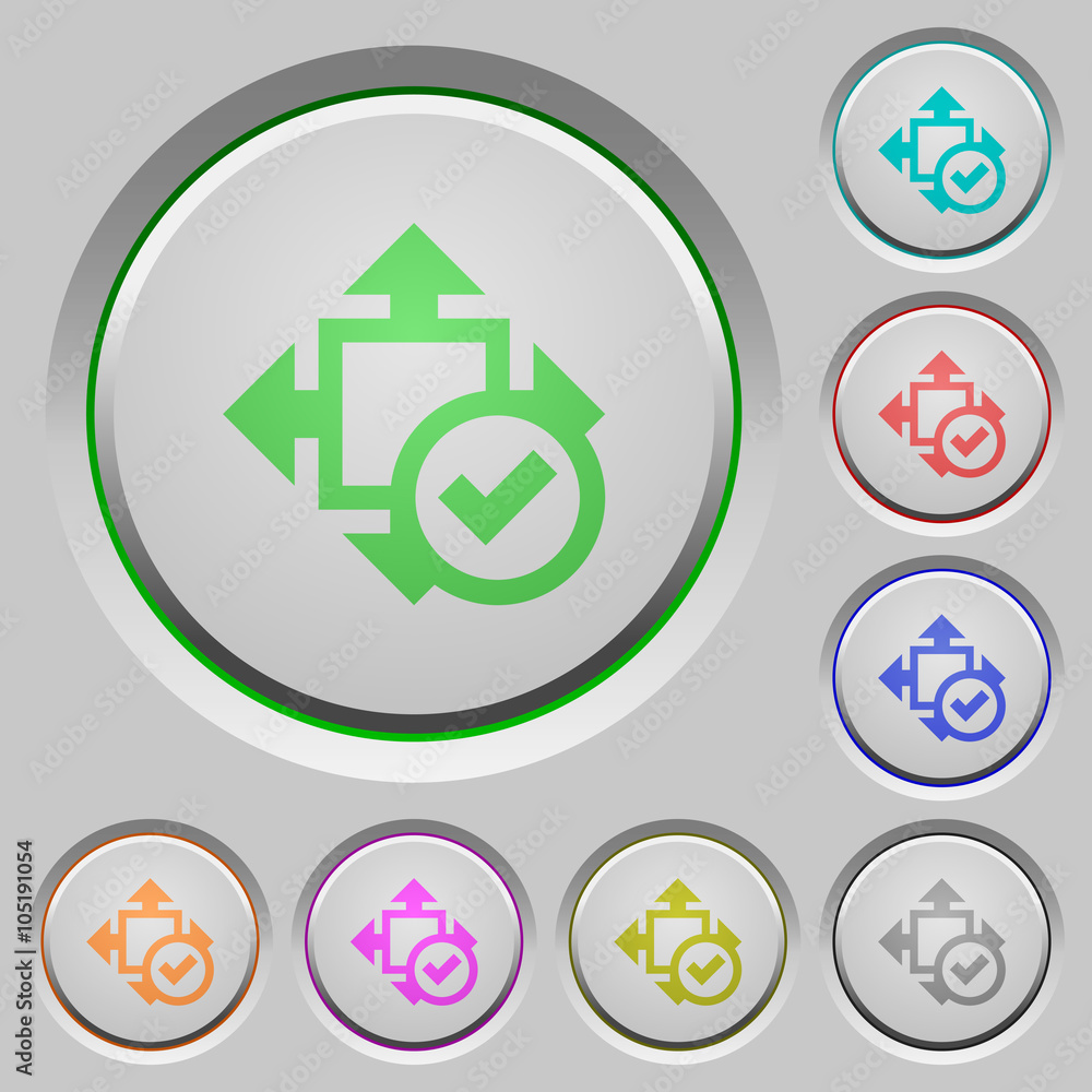 Poster accept size push buttons
