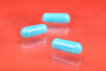 Blue capsules