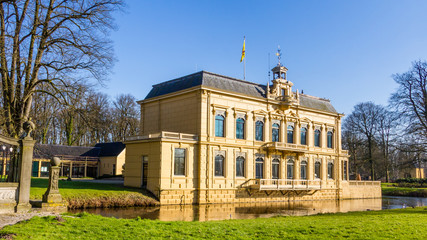 Old mansion Nienoord and park in Leek  municipality Westerkwartier in the Netherlands