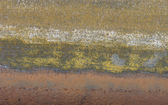rusty steel pattern - close up of steel rail