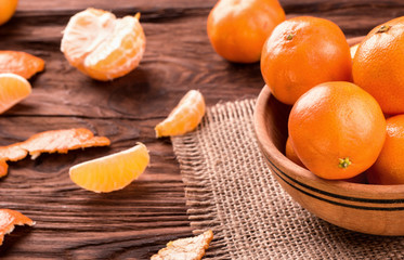 Naklejka na ściany i meble Fruit mandarins