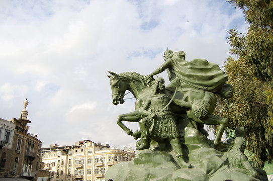 Statue Of Saladin - Damascus - Syria (Before Civil War)