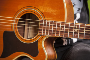 Fototapeta na wymiar Acoustic guitar.