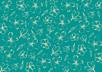 Plumeria flowers pattern
