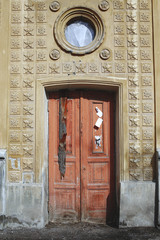 old wooden door

