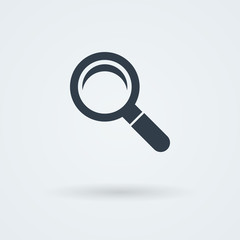 Vector search icon. Glass Lens.