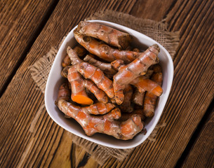 Heap of Turmeric (selective focus)