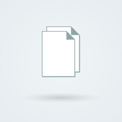 Vector stack of papers. 