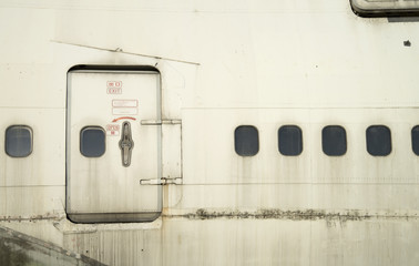 Abandoned airplane window