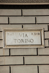 Rome,Italy,Via Torino.