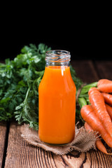 Fresh made Carrot Juice